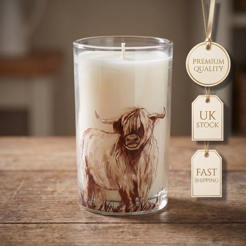 Scottish cow candle - scottish,