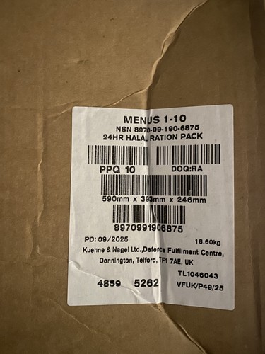 Mre british full box packs - mre,
